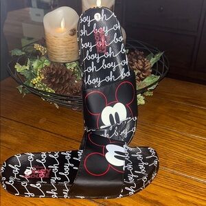 Disney Mickey Mouse Black and Red Sandals